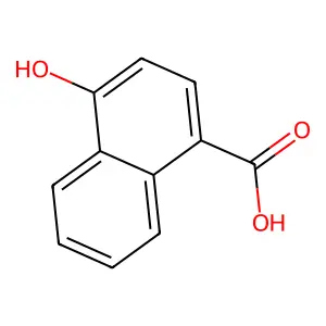 1-Hydroxy-4-naphthoic acid structure
