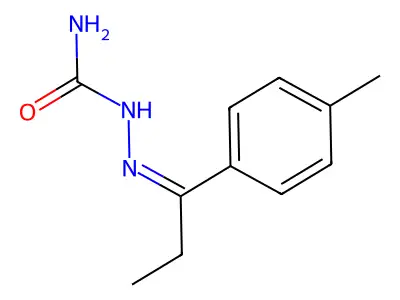 [1-(4-Methylphenyl)propylideneamino]urea structure