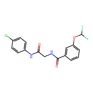N-[2-(4-chloroanilino)-2-oxoethyl]-3-(difluoromethoxy)benzamide structure
