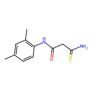 2-carbamothioyl-N-(2,4-dimethylphenyl)acetamide structure