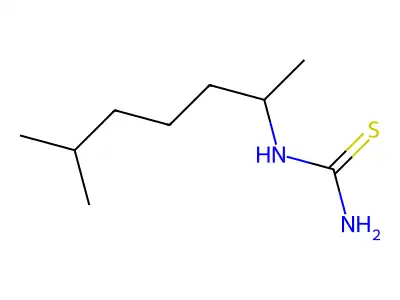 (6-Methylheptan-2-yl)thiourea structure