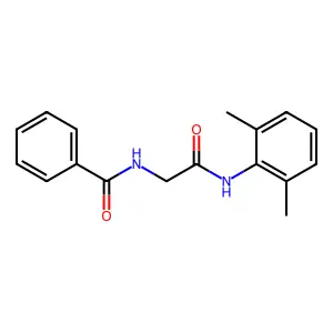 N-(2-((2,6-Dimethylphenyl)amino)-2-oxoethyl)benzamide structure
