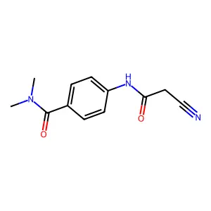 4-(2-cyanoacetamido)-N,N-dimethylbenzamide structure
