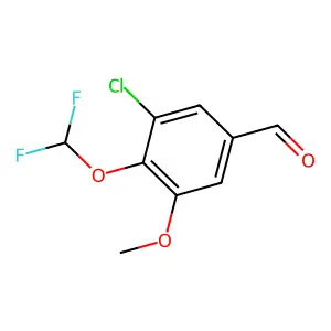 3-Chloro-4-(difluoromethoxy)-5-methoxybenzaldehyde structure