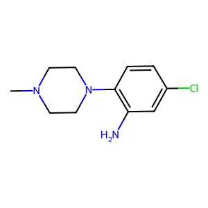 5-Chloro-2-(4-methyl-1-piperazinyl)benzenamine structure