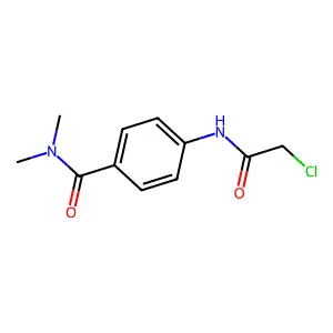 4-(2-chloroacetamido)-N,N-dimethylbenzamide structure