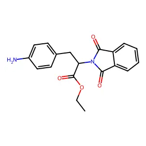 Ethyl 3-(4-aminophenyl)-2-(1,3-dioxo-1,3-dihydro-2H-isoindol-2-yl)propanoate structure