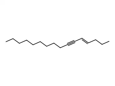 4-Hexadecen-6-yne, (E)- structure