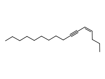 4-Hexadecen-6-yne, (Z)- structure