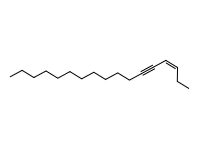 3-Heptadecen-5-yne, (Z)- structure