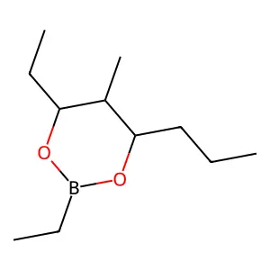 2,4-Diethyl-5-methyl-6-propyl-1,3,2-dioxaborinane structure