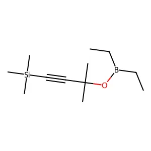 Borinic acid, diethyl-, 1,1-dimethyl-3-(trimethylsilyl)-2-propynyl ester structure