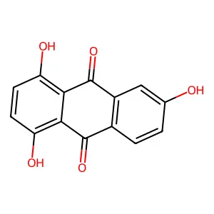 1,4,6-Trihydroxyanthraquinone structure