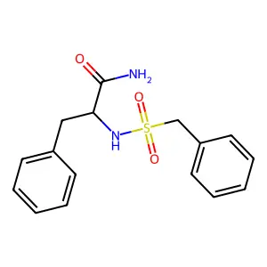 2-(Benzylsulfonylamino)-3-phenylpropanamide structure