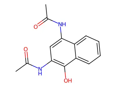 2,4-Diacetamido-1-naphthol structure