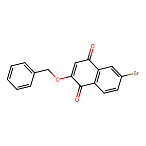 6-Bromo-2-phenylmethoxynaphthalene-1,4-dione structure