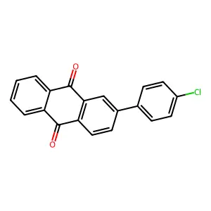 2-(4-Chlorophenyl)anthracene-9,10-dione structure