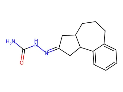 (3,3a,4,5,6,10b-hexahydro-1H-benzo[e]azulen-2-ylideneamino)urea structure
