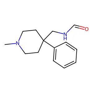 N-[(1-Methyl-4-phenyl-4-piperidinyl)methyl]formamide structure