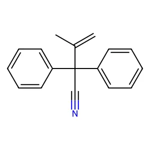 3-Methyl-2,2-diphenylbut-3-enenitrile structure