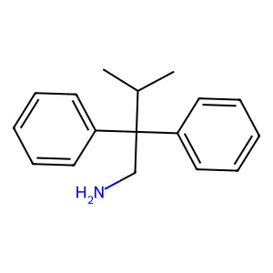 3-Methyl-2,2-diphenylbutan-1-amine structure