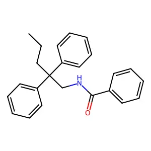 N-(2,2-diphenylpentyl)benzamide structure