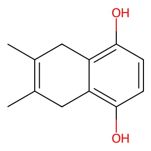 6,7-Dimethyl-5,8-dihydronaphthalene-1,4-diol structure