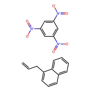 1-Prop-2-enylnaphthalene; 1,3,5-trinitrobenzene structure