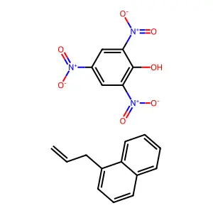 1-Prop-2-enylnaphthalene; 2,4,6-trinitrophenol structure