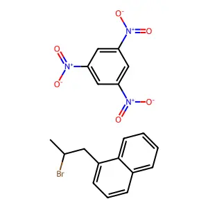 1-(2-Bromopropyl)naphthalene; 1,3,5-trinitrobenzene structure