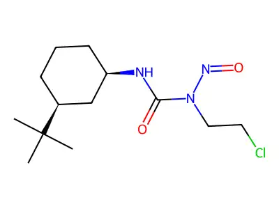 Urea, 1-(3-tert-butylcyclohexyl)-3-(2-chloroethyl)-3-nitroso-, (Z)- structure