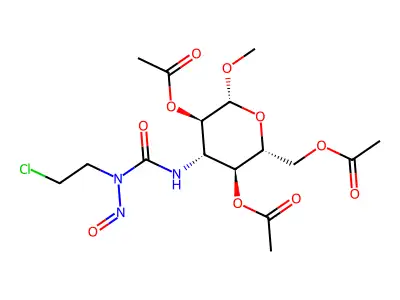 beta-D-Glucopyranoside, 2,4,6-triacetate structure