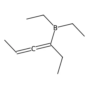 Diethyl(1-ethyl-1,2-butadienyl)borane structure