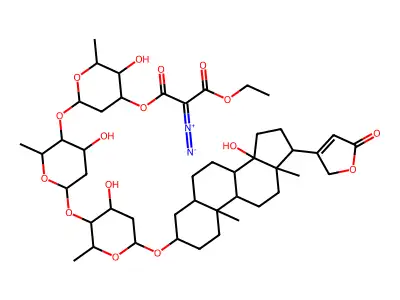 3'''-Diazomalonyldigitoxin structure