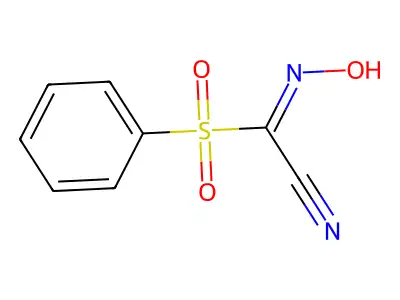 Acetonitrile,2-(hydroxyimino)-2-(phenylsulfonyl)- structure