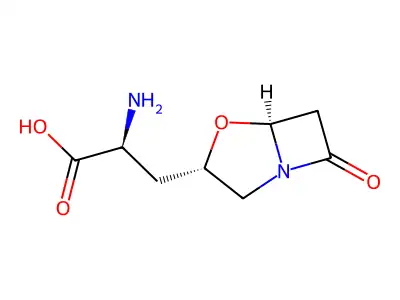 3-(7-Oxo-1-aza-4-oxabicyclo(3.2.0)hept-3-yl)alanine structure