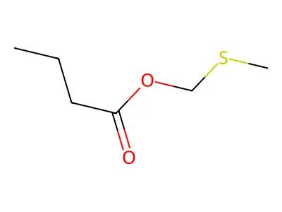 Methylthiomethyl butyrate structure