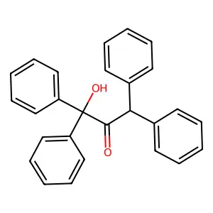 1-Hydroxy-1,1,3,3-tetraphenylpropan-2-one structure