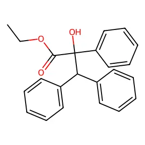 Ethyl 2-hydroxy-2,3,3-triphenylpropanoate structure