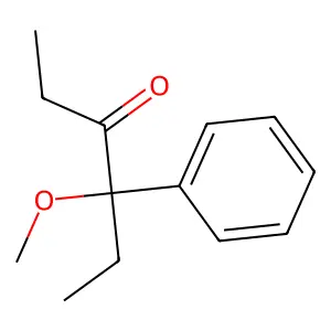 4-Methoxy-4-phenylhexan-3-one structure