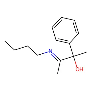 (3E)-3-(Butylimino)-2-phenylbutan-2-ol structure