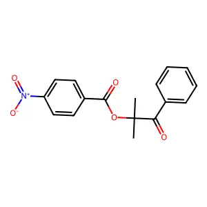 (2-Methyl-1-oxo-1-phenylpropan-2-yl) 4-nitrobenzoate structure