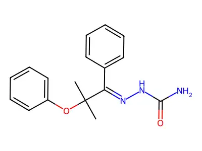 [(2-Methyl-2-phenoxy-1-phenylpropylidene)amino]urea structure