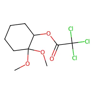 (2,2-Dimethoxycyclohexyl) 2,2,2-trichloroacetate structure