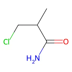 3-氯-2-甲基丙酰胺 structure