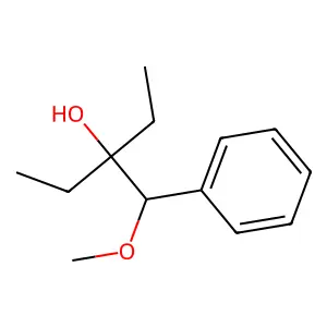 3-[Methoxy(phenyl)methyl]pentan-3-ol structure
