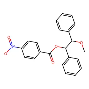 (2-Methoxy-1,2-diphenylethyl)4-nitrobenzoate structure
