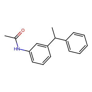 N-[3-(1-苯乙基)苯基]乙酰胺 structure
