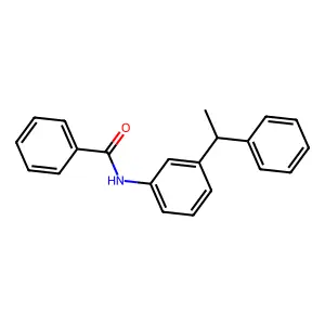 N-[3-(1-苯乙基)苯基]苯甲酰胺 structure
