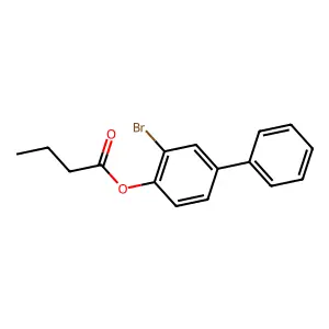 (2-Bromo-4-phenylphenyl) butanoate structure
